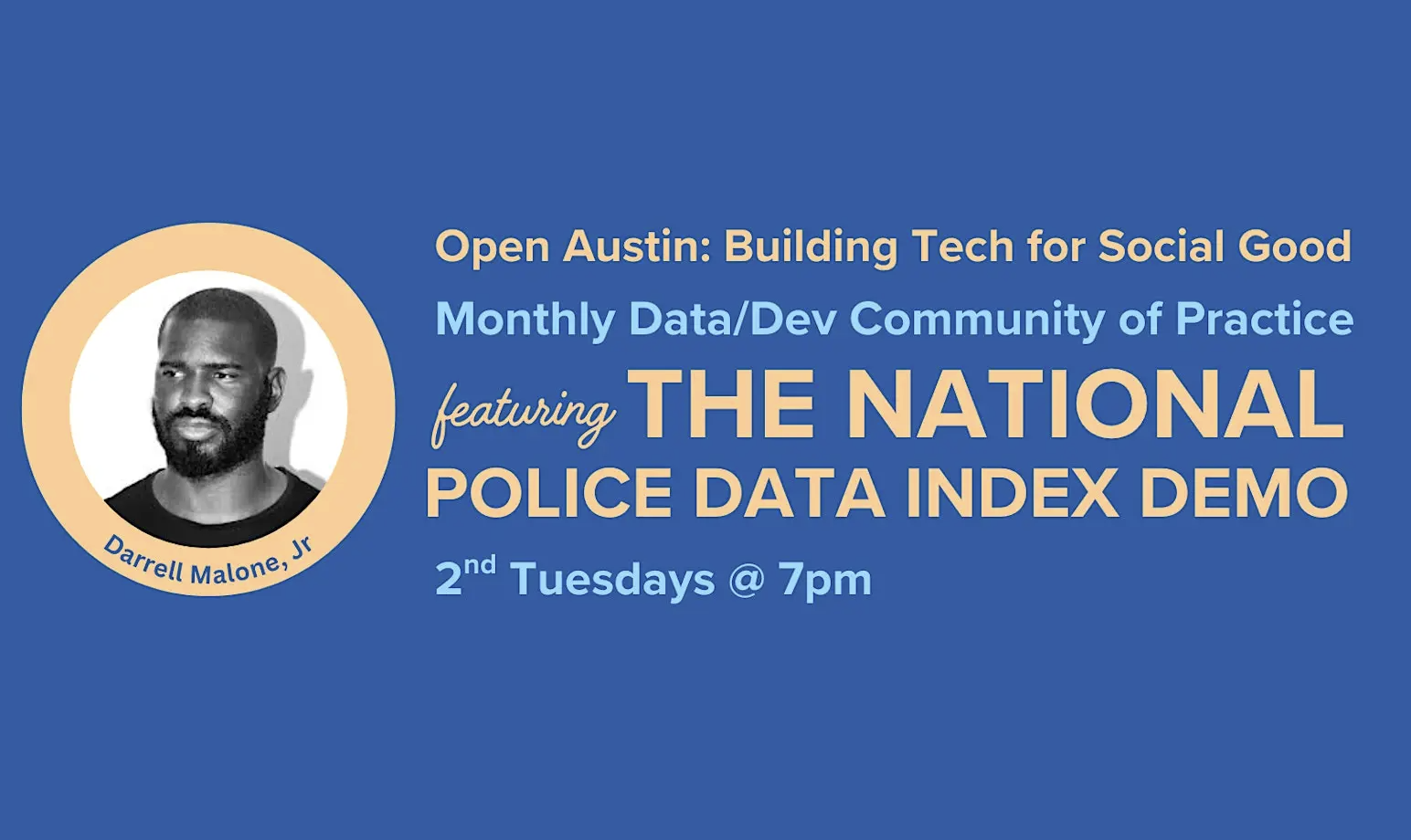 Data/Dev Community of Practice – National Police Data Index Demo